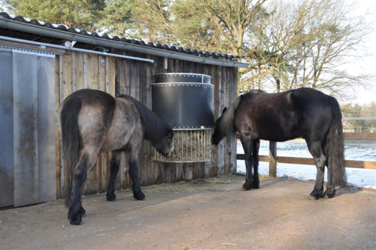 feedslow am Offenstall montiert