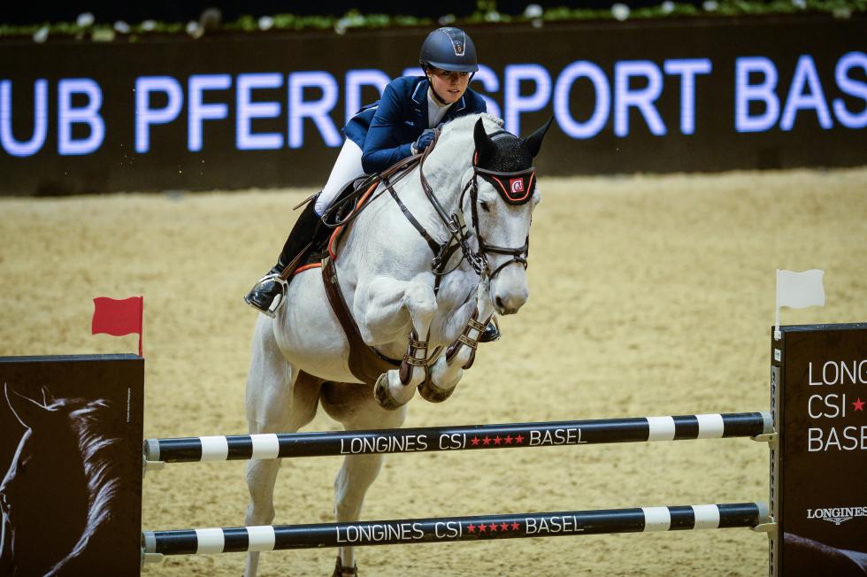 Pferd und Reiterin am CSI Basel